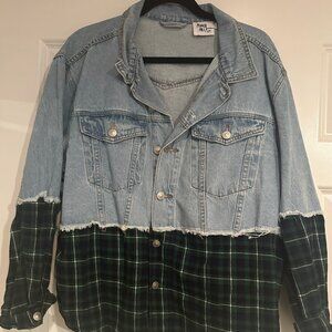 Denim Shirt with Flannel